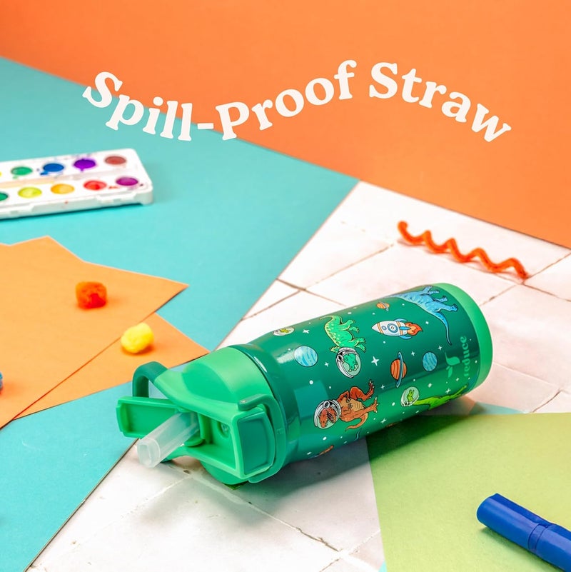 Reduce Hydrate Pro Kids 14oz Stainless Steel Insulated Water Bottle w/Straw – Spill Proof Tumbler for Kids – 30 Hour Cold Retention – Dishwasher Safe Leak-Proof Design - Unicorn Magic - Image 3